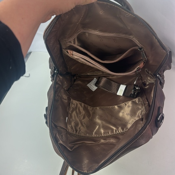 Cluci Travel Fashion Leather Designer Women's Large Backpack - Picture 11 of 16